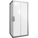 Душевой уголок STWORKI Карлстад 90x80 см профиль хром матовый