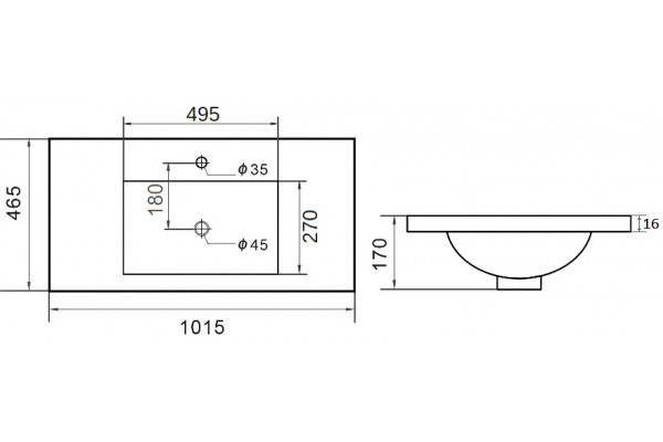 Раковина STWORKI Ольтен OLT-04kv