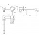 Смеситель для раковины STWORKI Ольборг HWM0504-R01BK С ВНУТРЕННЕЙ ЧАСТЬЮ