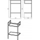 Консоль с раковиной STWORKI Эстфолл, 55, черный муар 11055-KL