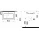 Мебель для ванной STWORKI Хедмарк 60, антрацит