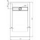 Поддон для душа STWORKI Эстерсунд 160x90 белый камень, с сифоном