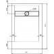 Поддон для душа STWORKI Эстерсунд 120x90 белый камень, с сифоном