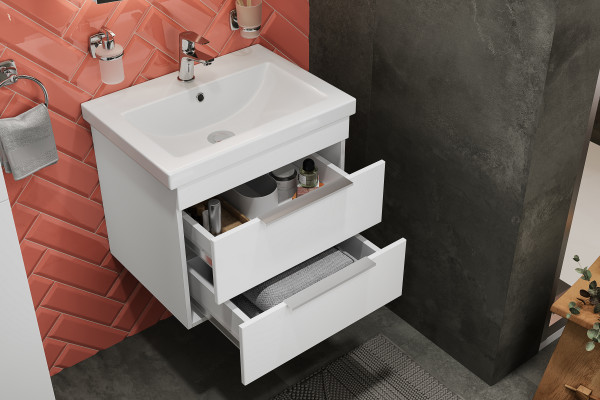 Тумба с раковиной STWORKI Копенгаген 60, белая