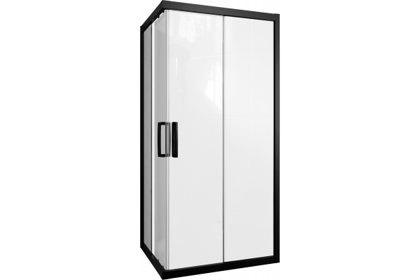 Душевой уголок STWORKI Карлстад 100x80 см профиль черный матовый