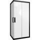 Душевой уголок STWORKI Карлстад 100x80 см профиль черный матовый