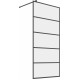 Душевая перегородка STWORKI Кронборг LOFT-GW- 105х220 105 см, профиль черный матовый