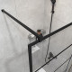 Душевая перегородка STWORKI Кронборг LOFT-GW- 120х220 120 см, профиль черный матовый