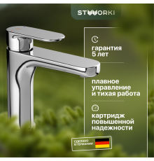 Смеситель для раковины STWORKI Ноттвиль NO-01cr