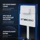 Система инсталляции для унитазов STWORKI 510162 с кнопкой смыва 500472 хром глянцевый