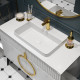 Мебель для ванной STWORKI Valisso 105 white, золотые ручки