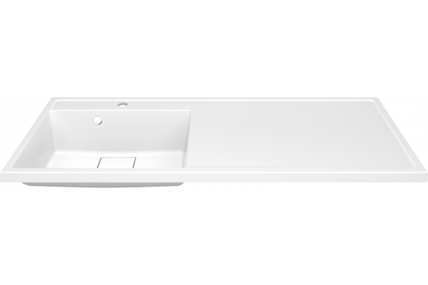 Раковина STWORKI Флом SFnS1100L на стиральную машину, с кронштейном