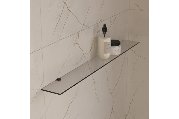 Полка STWORKI Glass Shelf 100 полкодержатели черные