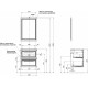 Мебель для ванной STWORKI Эстерсунд 60, белая матовая