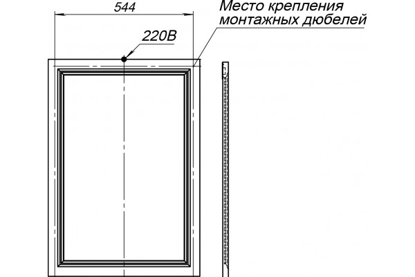 Мебель для ванной STWORKI Эстерсунд 60, белая матовая