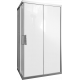 Душевой уголок STWORKI Карлстад 140x80 см профиль хром матовый