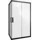Душевой уголок STWORKI Карлстад 110x90 см профиль черный матовый