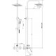 Душевая стойка STWORKI Гётеборг GE-03cr