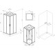 Душевая кабина STWORKI Кронборг HWKC-403-090BT 90x90