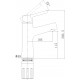 Смеситель для раковины STWORKI Ольборг 32336-495/1BG-IG11