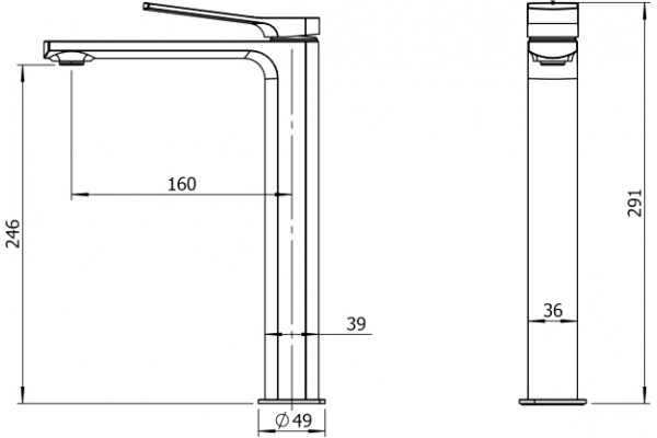Смеситель для раковины STWORKI Колдинг HWM5037-G01BK