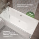 Акриловая ванна STWORKI Хадстен 180x80 см, с каркасом