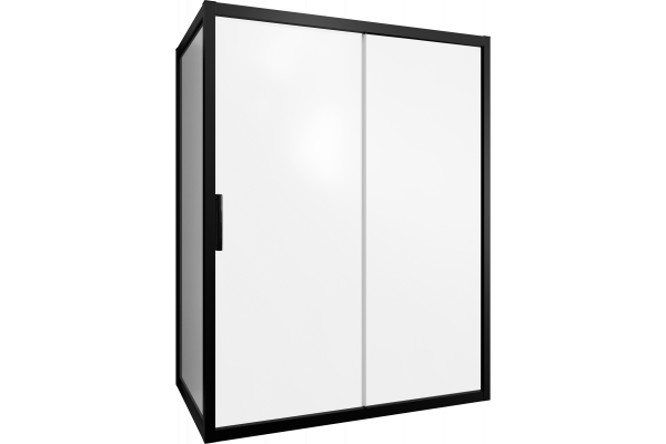 Душевой уголок STWORKI Эстерсунд 160x80 см профиль черный матовый, стекло матовое