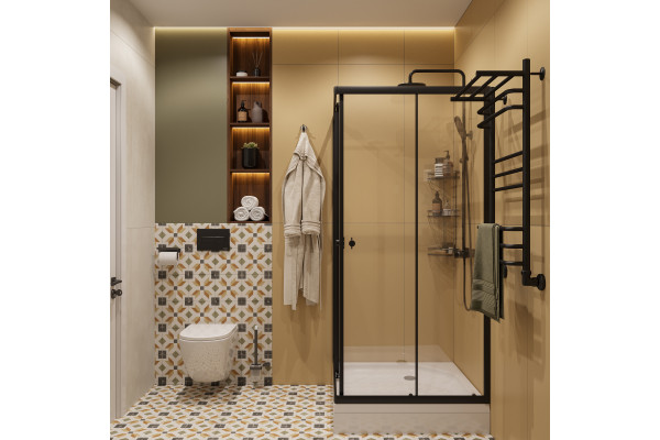 Душевая стойка STWORKI Муле HDB263LY-BK