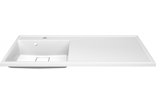 Раковина STWORKI Флом SFnS1200L на стиральную машину, с кронштейном