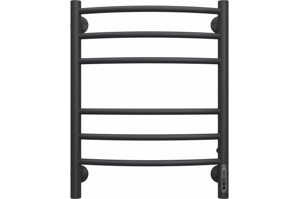Полотенцесушитель электрический Terminus Классик П6 450x600, матовый чёрный