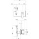 Гигиенический душ Teska Elsa BTK6420B со смесителем, С ВНУТРЕННЕЙ ЧАСТЬЮ, хром, черный