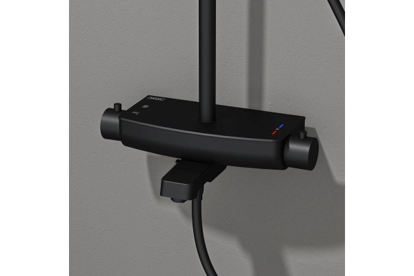 Душевая стойка Teska Mira DK3680 черный матовый