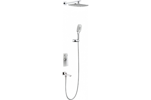 Душевой комплект Timo Helmi SX-4099/00-16SM С ВНУТРЕННЕЙ ЧАСТЬЮ, хром-белый