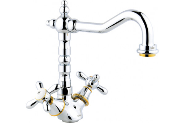 Смеситель для кухни Timo Ritz 0143FK chrome-gold