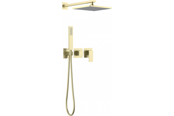 Душевой комплект Timo Selene SX-2169/17SM С ВНУТРЕННЕЙ ЧАСТЬЮ, золото матовое