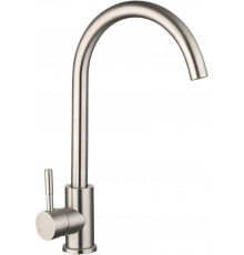 Смеситель для кухни TopZero WIX 205 INOX нержавеющая сталь