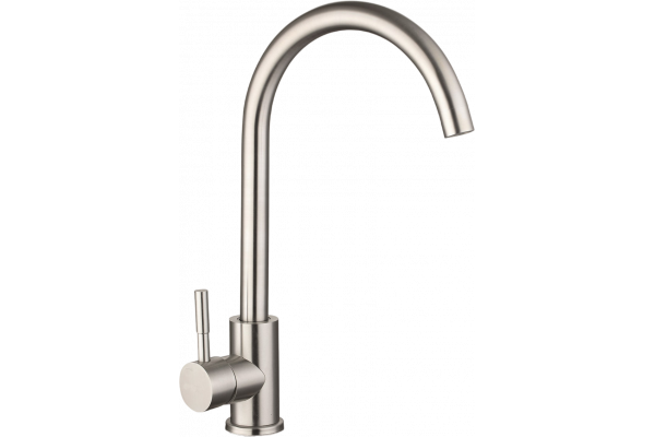 Смеситель для кухни TopZero WIX 205 INOX нержавеющая сталь
