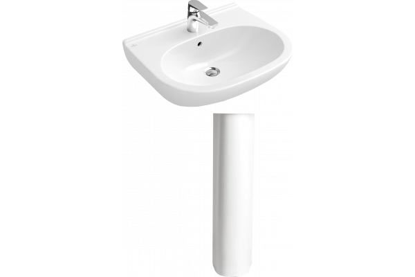 Раковина Villeroy & Boch O.Novo 51606001 alpin с пьедесталом