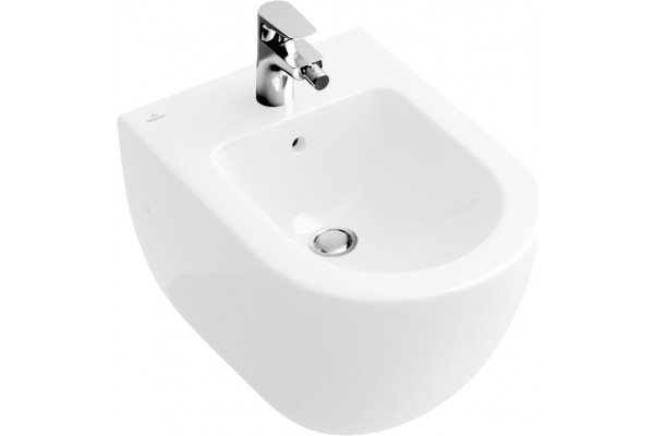 Биде подвесное Villeroy & Boch Subway 2.0 5400 00R1 alpin, Сeramicplus