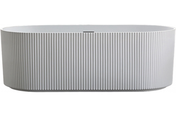 Акриловая ванна Vincea VBT-426-1700MW 170x80 см, отдельностоящая, овальная, с каркасом, со сливом-переливом, матовая