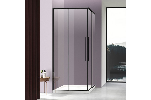 Душевой уголок Vincea Slim-N VSS-4SN9010CLB 100x90, профиль черный