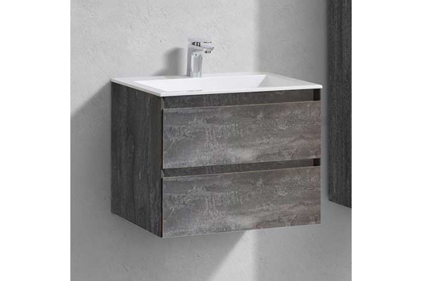 Тумба с раковиной Vincea Luka 60 2 ящика, камень