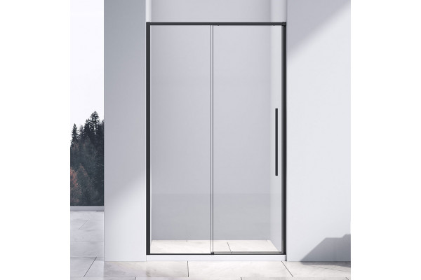 Душевая дверь в нишу Vincea Slim-N VDS-4SN110CLB 110 см, профиль черный