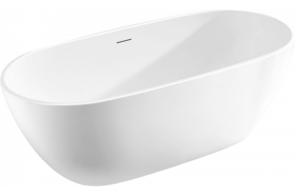 Акриловая ванна Vincea VBT-408-1800 180x80 см, отдельностоящая, овальная, с ножками, со сливом-переливом