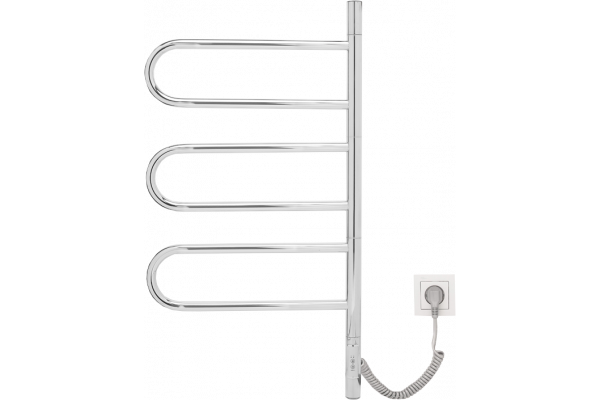 Полотенцесушитель электрический Vincea VTD-1R2CE 44x80 хром
