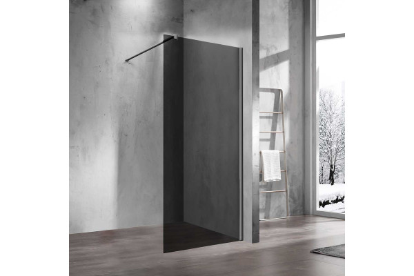 Душевая перегородка Vincea Walk-in VSW-1H120CGGM 120 см, профиль вороненая сталь, стекло тонированное