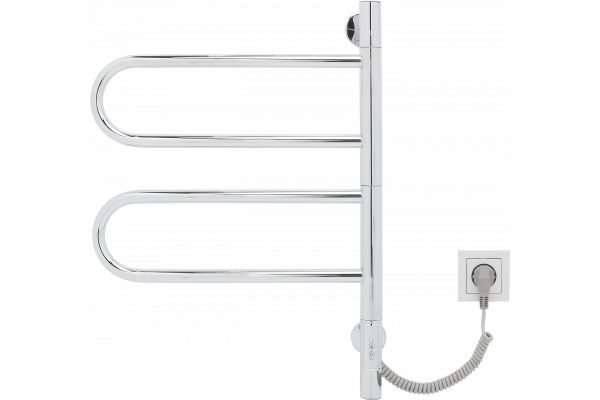 Полотенцесушитель электрический Vincea VTD-1R1CE 44x60 хром