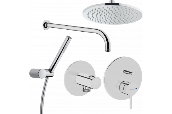 Душевой комплект VitrA Origin A49266EXP С ВНУТРЕННЕЙ ЧАСТЬЮ, хром