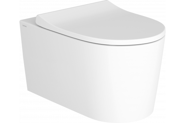 Унитаз подвесной VitrA Nest QuantumFlush 7870B403-0075 безободковый, с микролифтом