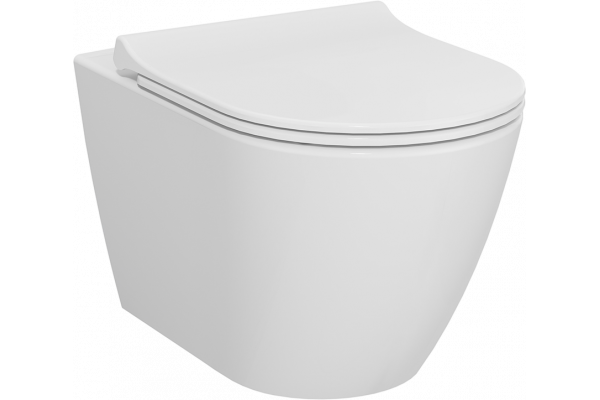 Унитаз подвесной VitrA Sanibelle 7551B003-0075 безободковый, с микролифтом